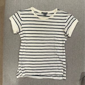 VINCE Striped Essential Cotton T-Shirt
